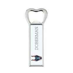 A beer bottle opener with a French Mastiff dog. A new collection with the geometric dog