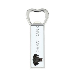 A beer bottle opener with a Great Dane dog. A new collection with the geometric dog