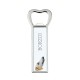 A beer bottle opener with Borzoi dog. A new collection with the geometric dog