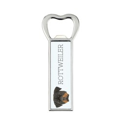 A beer bottle opener with Rottweiler dog. A new collection with the geometric dog
