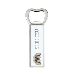A beer bottle opener with Shih Tzu dog. A new collection with the geometric dog