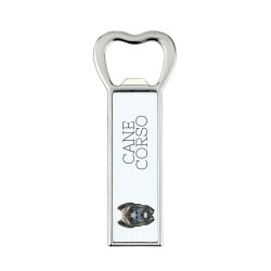 A beer bottle opener with Cane Corso dog. A new collection with the geometric dog