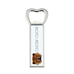 A beer bottle opener with Chow chow dog. A new collection with the geometric dog