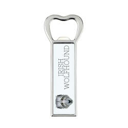 A beer bottle opener with Irish Wolfhound dog. A new collection with the geometric dog