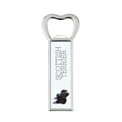 A beer bottle opener with Scottish Terrier dog. A new collection with the geometric dog