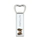 A beer bottle opener with Papillon dog. A new collection with the geometric dog