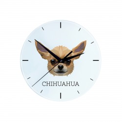 Un reloj con un perro Chihuahueño. Una nueva colección con el perro geométrico