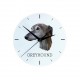 Uhr mit Großer Englischer Windhund. Neue Kollektion mit geometrischem Hund