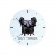 A clock with a Skye Terrier dog. A new collection with the geometric dog