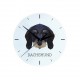 A clock with a Dachshund wirehaired dog. A new collection with the geometric dog
