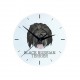 A clock with a Black Russian Terrier dog. A new collection with the geometric dog