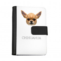 Cuaderno, libro con un perro Chihuahueño. Una nueva colección con el perro geométrico