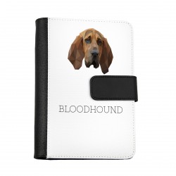 Notebook, book with a Bloodhound dog. A new collection with the geometric dog