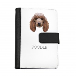 Notebook, book with a Poodle dog. A new collection with the geometric dog