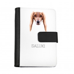 Notizen, Schreibblock mit Saluki. Neue Kollektion mit geometrischem Hund