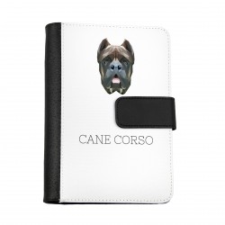 Notebook, book with a Cane Corso dog. A new collection with the geometric dog