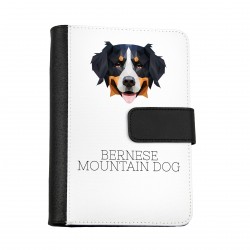 Carnet de notes, livre avec un chien Bouvier bernois. Une nouvelle collection avec le chien géométrique
