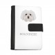 Notebook, book with a Bolognese dog. A new collection with the geometric dog