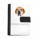Notebook, book with a Spanish Mastiff dog. A new collection with the geometric dog