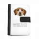 Notebook, book with a Basset Fauve de Bretagne dog. A new collection with the geometric dog