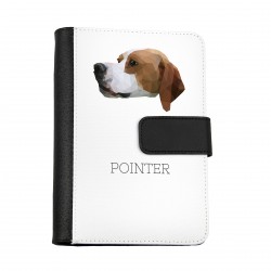 Notebook, book with a Pointer dog. A new collection with the geometric dog