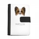 Notebook, book with a Papillon dog. A new collection with the geometric dog