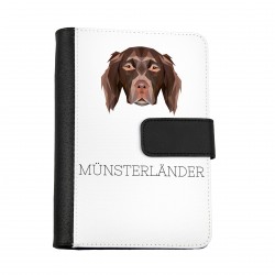 Notebook, book with a Münsterländer dog. A new collection with the geometric dog