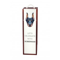 Let’s celebrate with Dobermann. A wine box with the geometric dog
