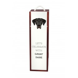 Let’s celebrate with Great Dane. A wine box with the geometric dog