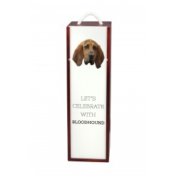 Let’s celebrate with Bloodhound. A wine box with the geometric dog