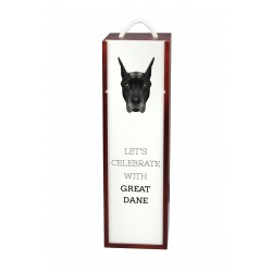 Let’s celebrate with Great Dane cropped. A wine box with the geometric dog