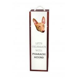 Let’s celebrate with Pharaoh Hound. A wine box with the geometric dog