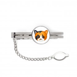 A tie pin with cat. A new collection with the cute Art-dog cat
