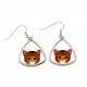 Earrings with a Toyger. A new collection with the cute Art-dog cat