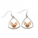 Earrings with a Devon rex. A new collection with the cute Art-dog cat