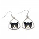 Earrings with a Manx cat. A new collection with the cute Art-dog cat