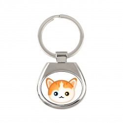 A key pendant with Turkish Van. A new collection with the cute Art-dog cat