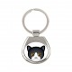 A key pendant with Manx cat. A new collection with the cute Art-dog cat