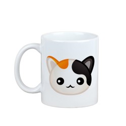 Godendo una tazza con il mio gatto Bobtail giapponese - una tazza con un simpatico gatto