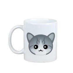 Disfrutando de una taza con mi gato Aegean - una taza con un lindo gato