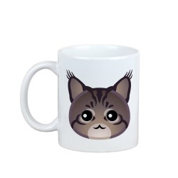 Enjoying a cup with my cat - Maine Coon - kubek z uroczym kotem