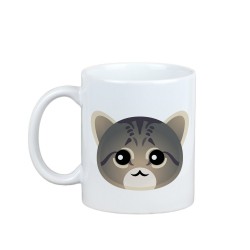Enjoying a cup with my Tabby cat - a mug with a cute cat
