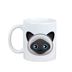 Enjoying a cup with my Himalayan cat - a mug with a cute cat