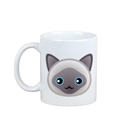 Enjoying a cup with my Javanese cat - a mug with a cute cat