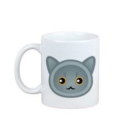 Enjoying a cup with my British Shorthair - a mug with a cute cat