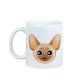 Enjoying a cup with my Devon rex - a mug with a cute cat
