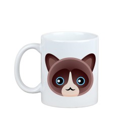 Enjoying a cup with my Snowshoe cat - a mug with a cute cat