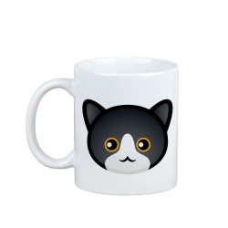 Enjoying a cup with my Manx cat - a mug with a cute cat