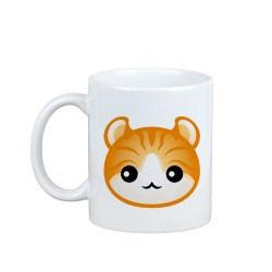 Enjoying a cup with my American Curl - a mug with a cute cat