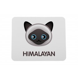 A computer mouse pad with a Himalayan cat. A new collection with the cute Art-dog cat